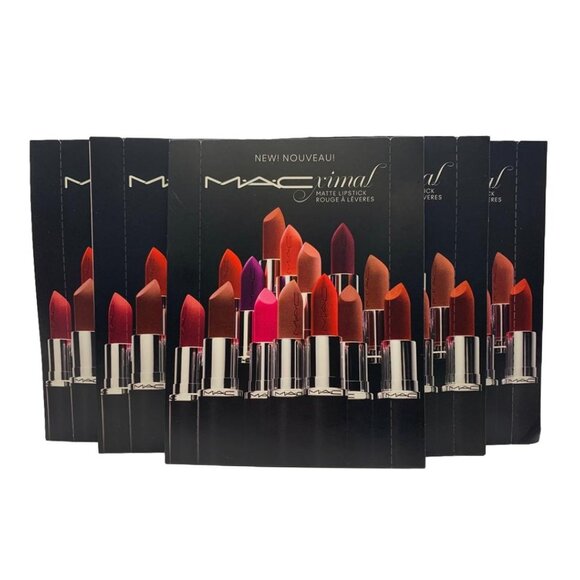 5X MAC 3 Macximal Matte Lipstick Ruby Woo Velvet Teddy Mehr Try On Sample Shades - Picture 1 of 5